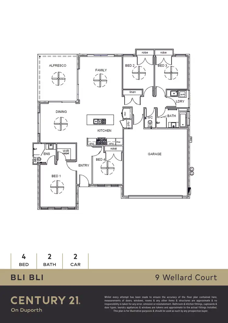 Floorplan of Homely house listing, 9 Wellard Court, Bli Bli QLD 4560