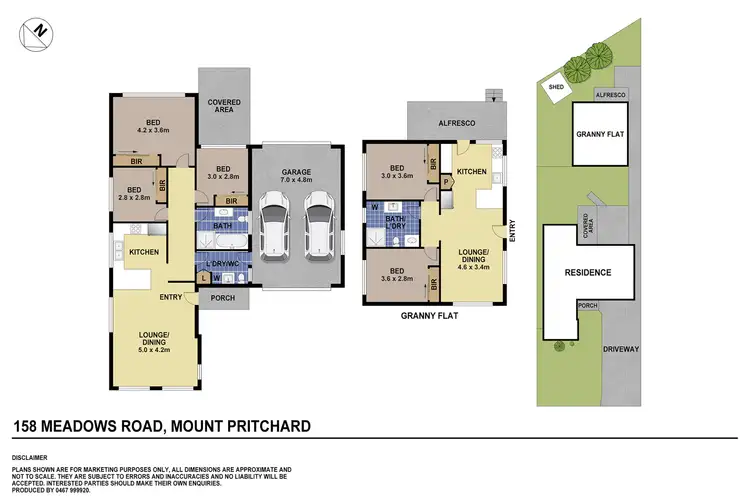 Floorplan of Homely house listing, 158 and 158b Meadows Road, Mount Pritchard NSW 2170