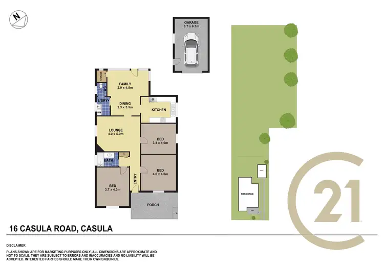 Floorplan of Homely house listing, 16 Casula Road, Casula NSW 2170