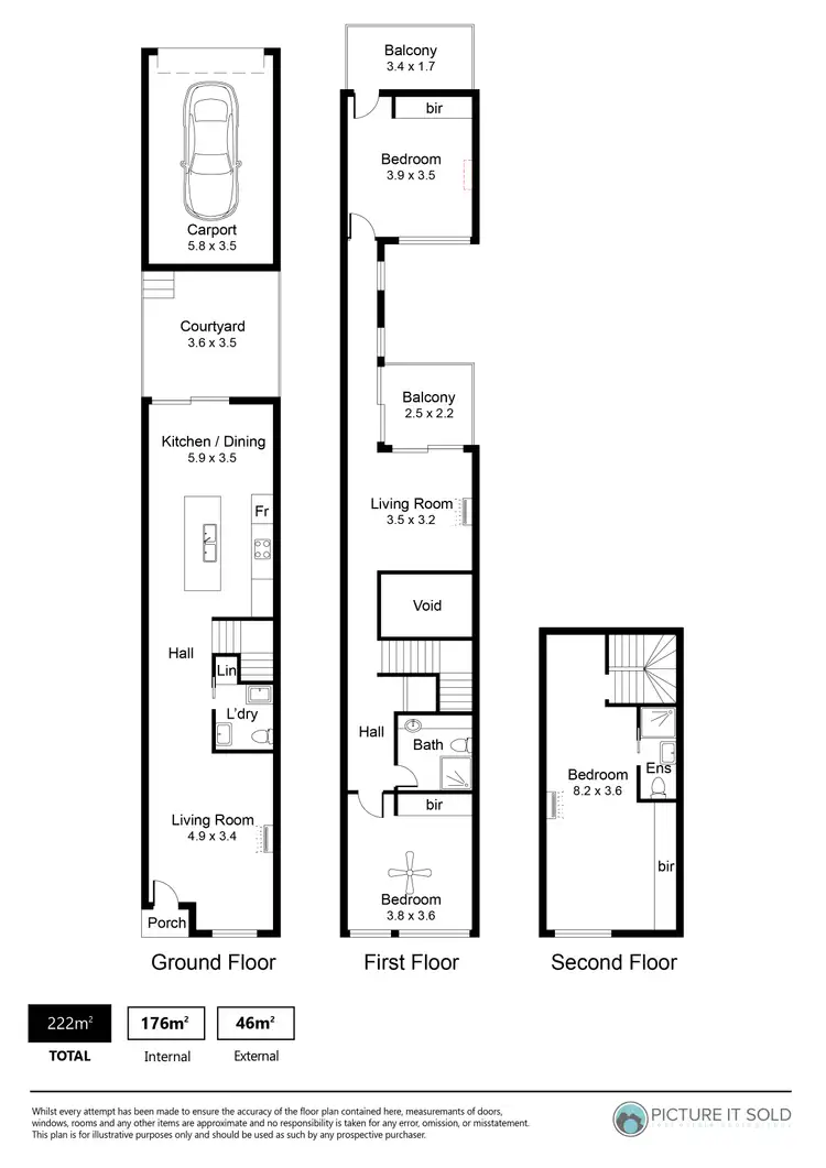 Floorplan of Homely terrace listing, 20 Henry Street, Tonsley SA 5042