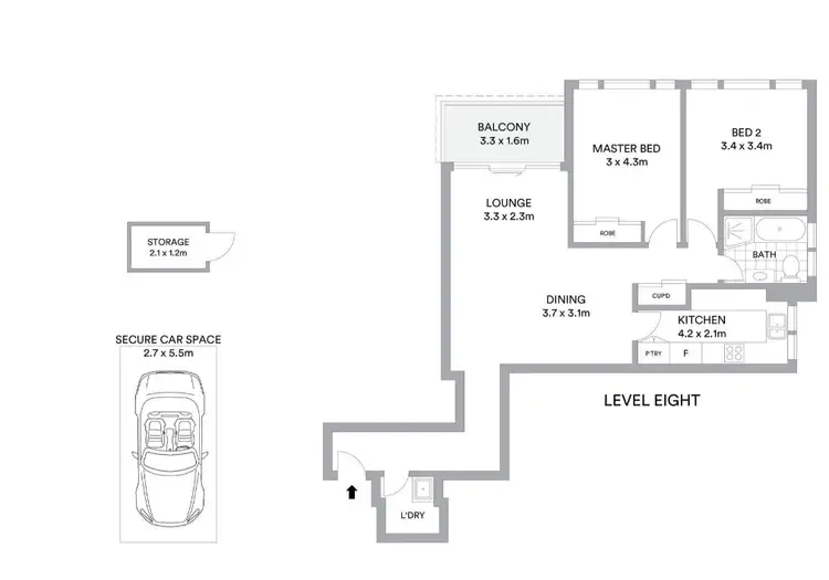 Floorplan of Homely apartment listing, 121/244 Alison Road, Randwick NSW 2031