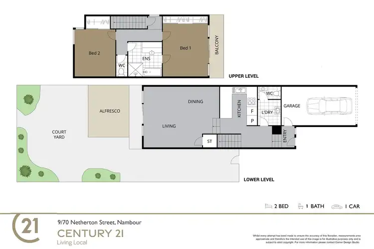 Floorplan of Homely townhouse listing, 9/70 Netherton Street, Nambour QLD 4560
