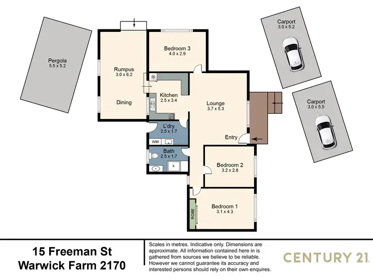 Floorplan of Homely house listing, 15 Freeman Street, Warwick Farm NSW 2170