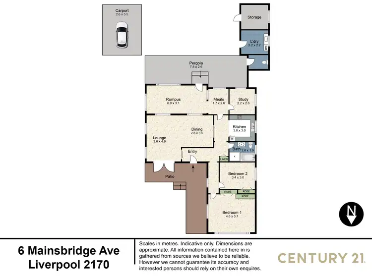 Floorplan of Homely house listing, 6 Mainsbridge Avenue, Liverpool NSW 2170