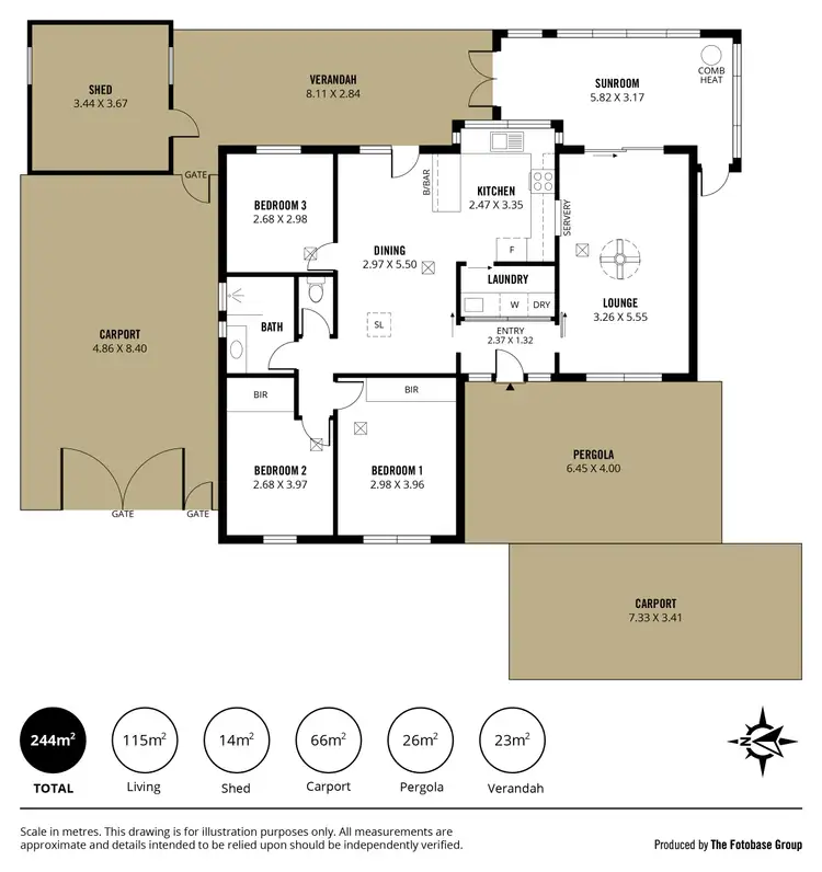 Floorplan of Homely house listing, 2 Vincent Court, Hackham SA 5163