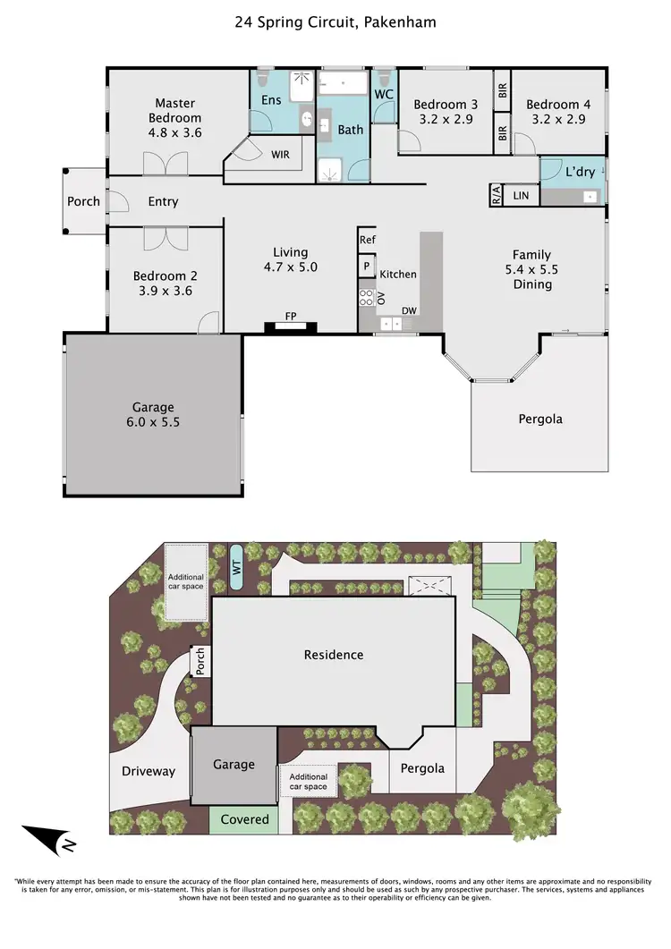Floorplan of Homely house listing, 24 Spring Circuit, Pakenham VIC 3810