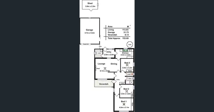 Floorplan of Homely house listing, 5 Lionel Avenue, Blair Athol SA 5084
