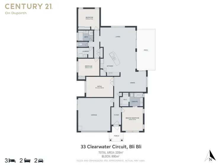 Floorplan of Homely house listing, 33 Clearwater Circuit, Bli Bli QLD 4560