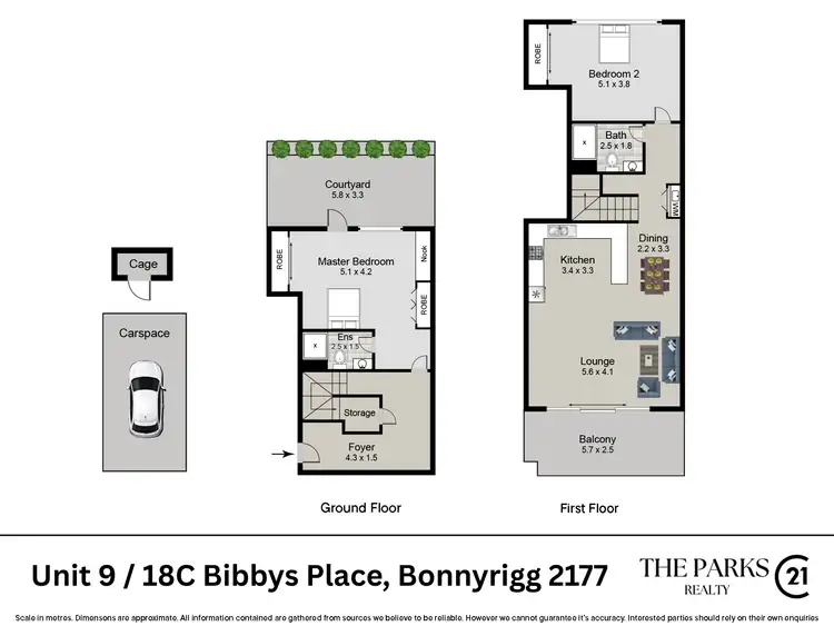 Floorplan of Homely unit listing, Unit 9 / 18C Bibbys Place, Bonnyrigg NSW 2177