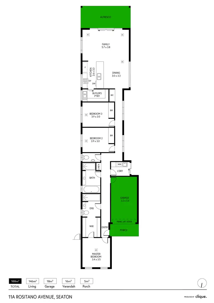 Floorplan of Homely house listing, 11a Rositano Avenue, Seaton SA 5023