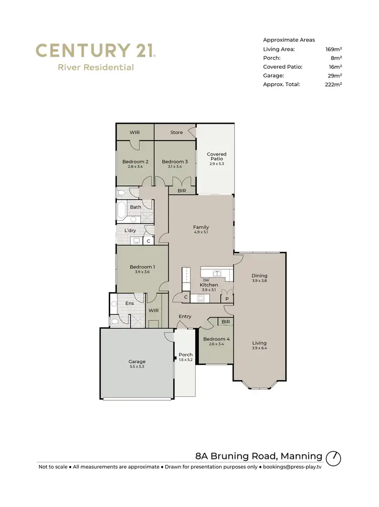 Floorplan of Homely house listing, 8a Bruning Road, Manning WA 6152
