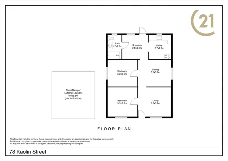 Floorplan of Homely house listing, 78 Kaolin Street, Broken Hill NSW 2880