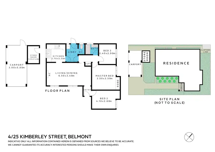 Floorplan of Homely villa listing, 4/25 Kimberley Street, Belmont WA 6104