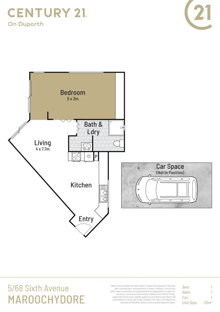 Floorplan of Homely unit listing, 5/68 Sixth Avenue, Maroochydore QLD 4558