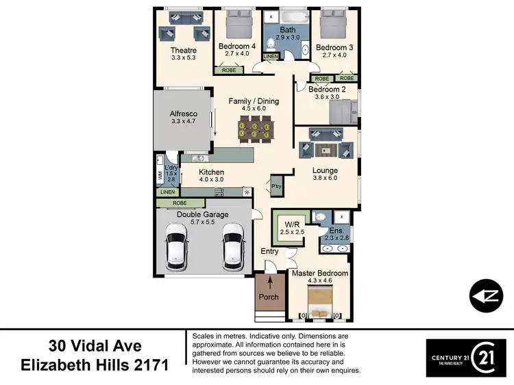 Floorplan of Homely house listing, 30 Vidal Avenue, Elizabeth Hills NSW 2171