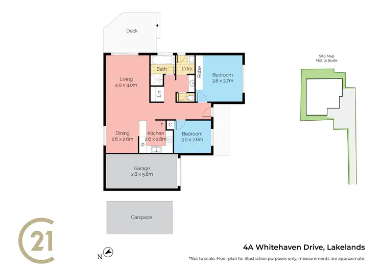 Floorplan of Homely house listing, 4A Whitehaven Drive, Lakelands NSW 2282