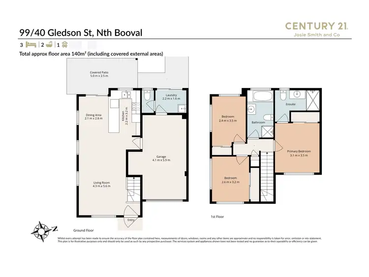 Floorplan of Homely townhouse listing, 99/40-56 Gledson Street, North Booval QLD 4304