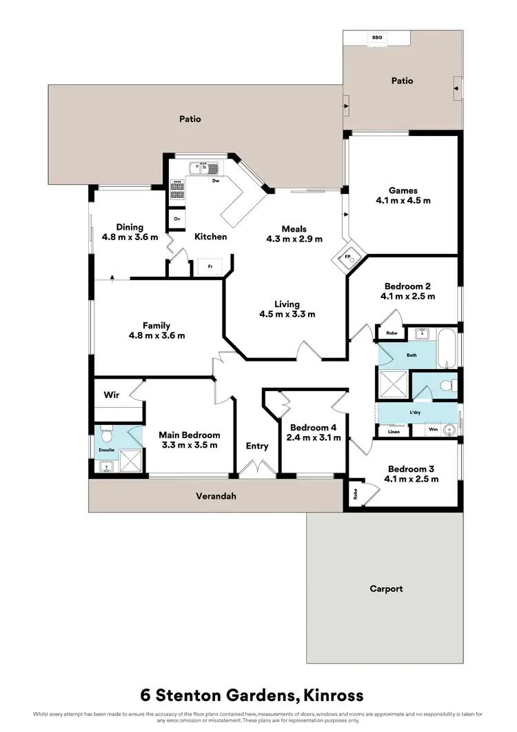 Floorplan of Homely house listing, 6 Stenton Gardens, Kinross WA 6028