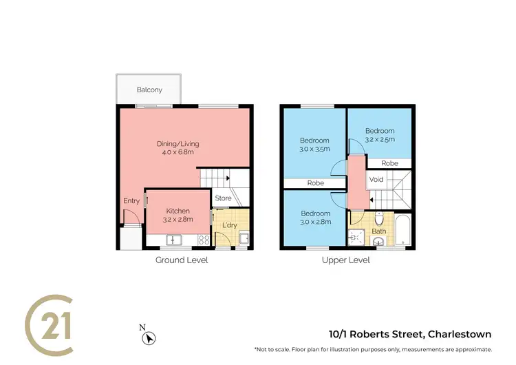 Floorplan of Homely townhouse listing, 10/1 Roberts Street, Charlestown NSW 2290
