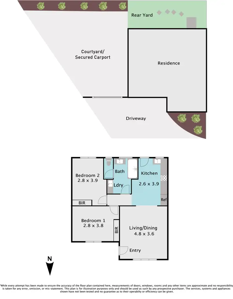 Floorplan of Homely unit listing, 4/14 Brady Road, Dandenong North VIC 3175