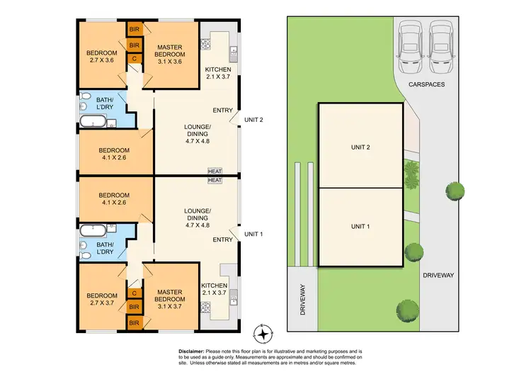 Floorplan of Homely block of units listing, 9 Melosa Avenue, Clayton South VIC 3169