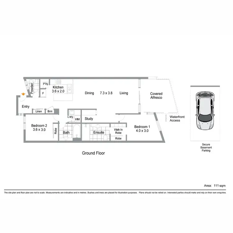 Floorplan of Homely apartment listing, 202/21 Innovation Parkway, Birtinya QLD 4575