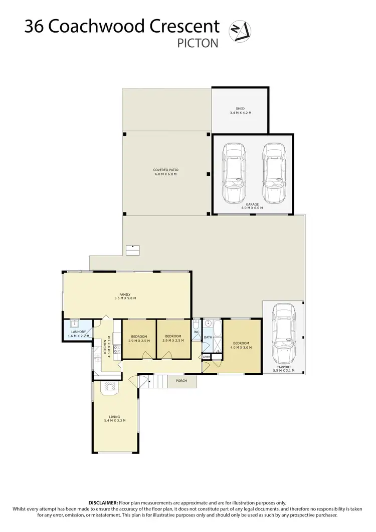 Floorplan of Homely house listing, 36 Coachwood Crescent, Picton NSW 2571