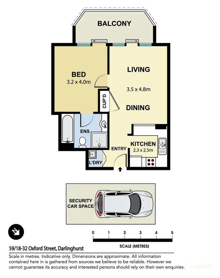 Floorplan of Homely apartment listing, 59/18-32 Oxford Street, Darlinghurst NSW 2010