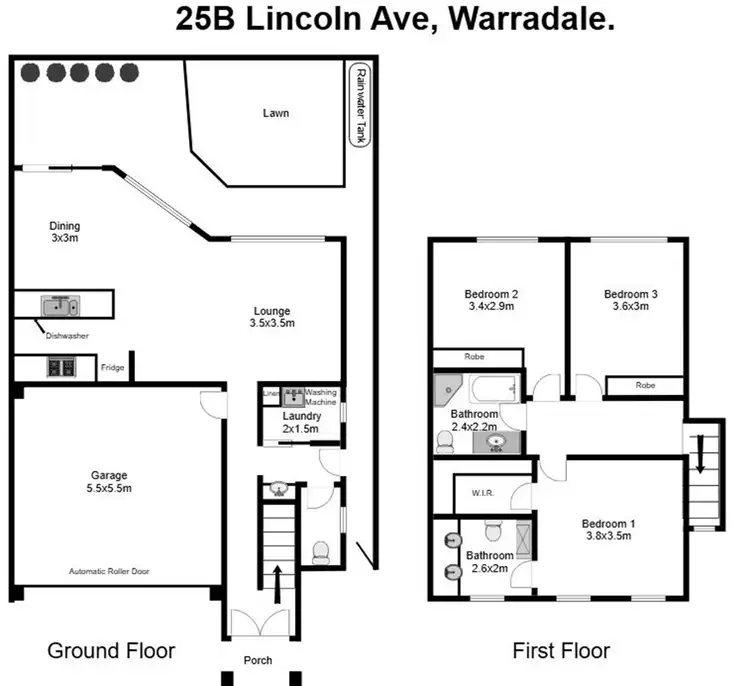 Floorplan of Homely house listing, 25B Lincoln Avenue, Warradale SA 5046