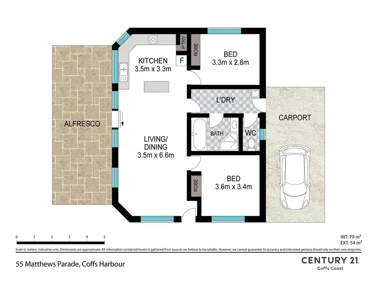 Floorplan of Homely house listing, 55 Matthews Parade, Corindi Beach NSW 2456