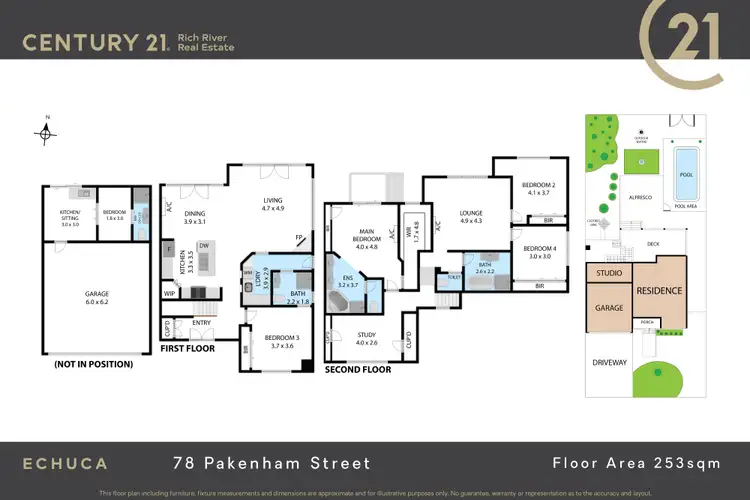 Floorplan of Homely house listing, 78 Pakenham Street, Echuca VIC 3564