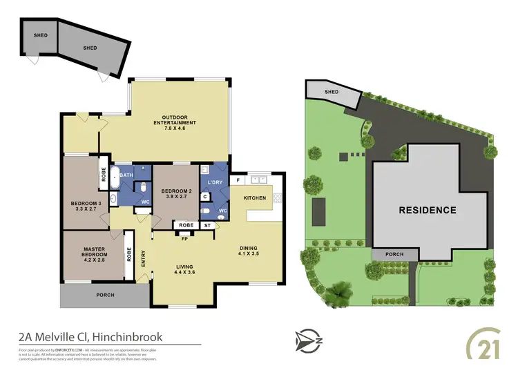 Floorplan of Homely house listing, 2A Melville Close, Hinchinbrook NSW 2168