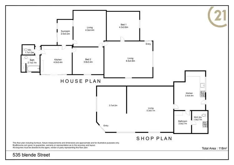 Floorplan of Homely house listing, 535 Blende Street, Broken Hill NSW 2880