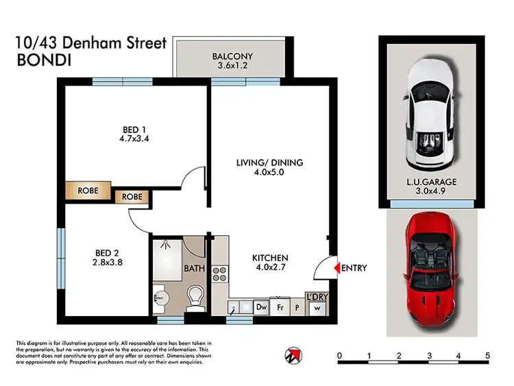 Floorplan of Homely apartment listing, 10/43 Denham Street, Bondi NSW 2026