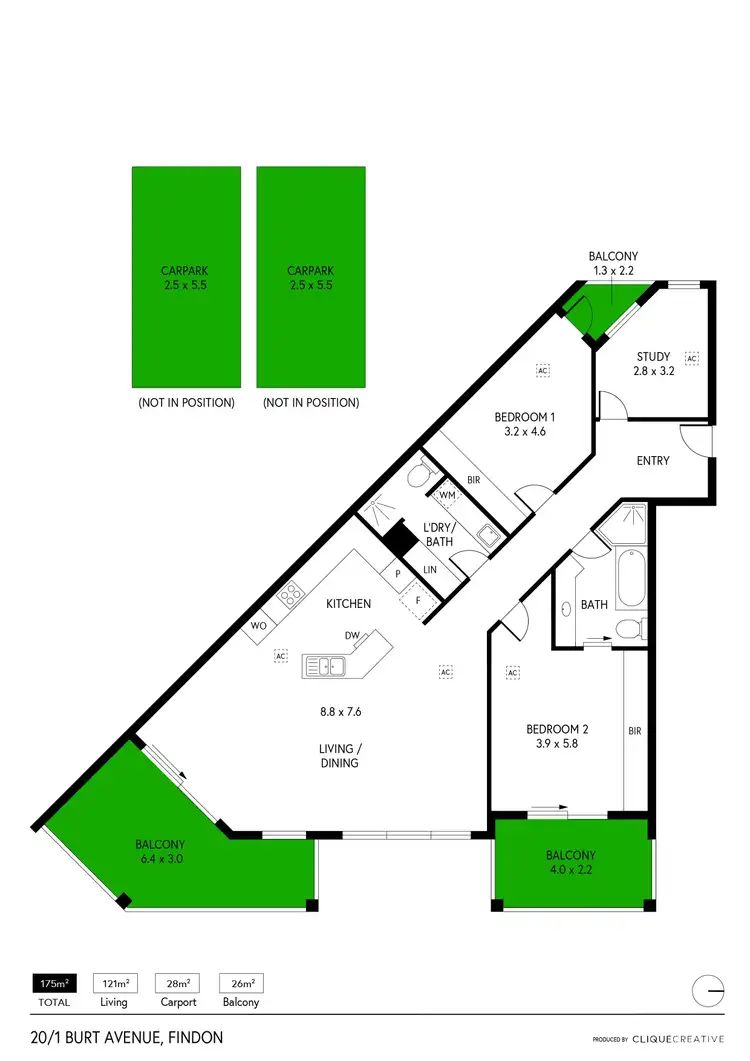 Floorplan of Homely unit listing, 20 / 1 Burt Ave, Findon SA 5023