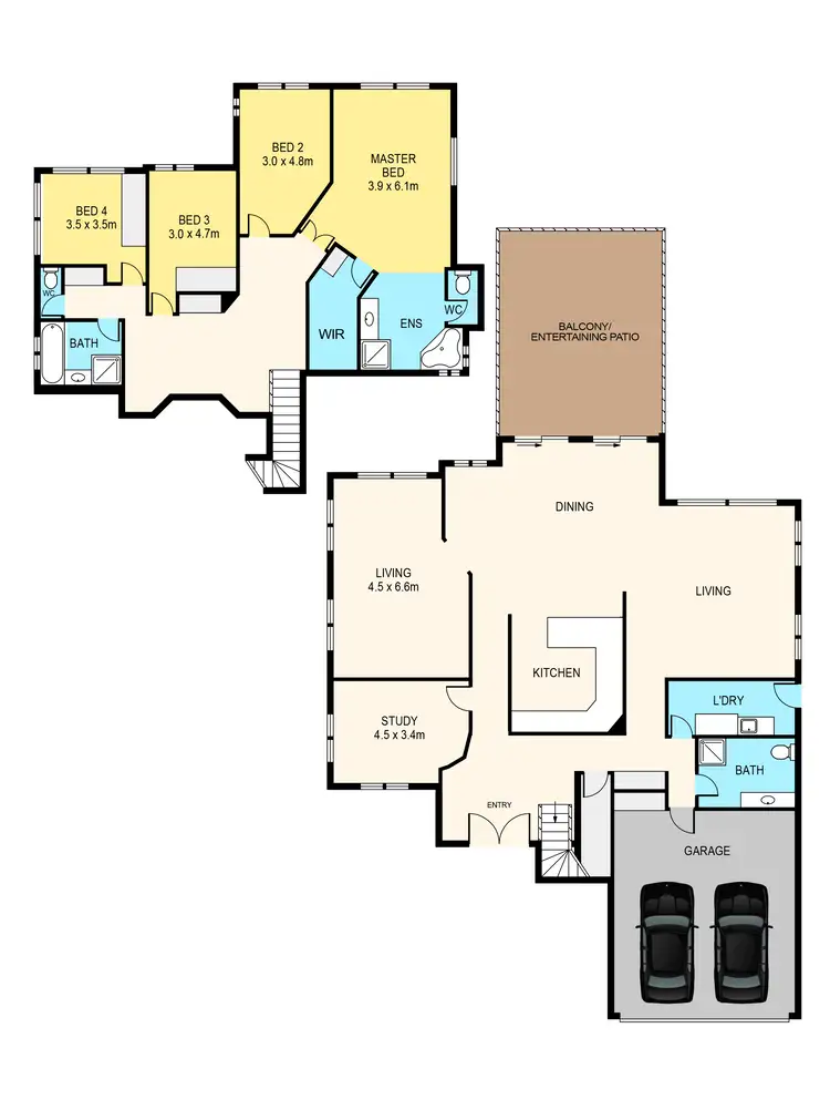 Floorplan of Homely house listing, 10 Skipper Place, Twin Waters QLD 4564