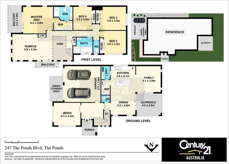 Floorplan of Homely house listing, 247 The Ponds Boulevard, The Ponds NSW 2769