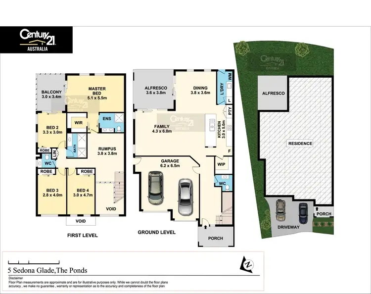 Floorplan of Homely house listing, 5 Sedona Glade, The Ponds NSW 2769