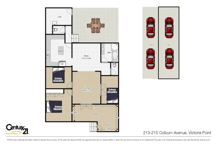 Floorplan of Homely house listing, 213-215 Colburn Avenue, Victoria Point QLD 4165