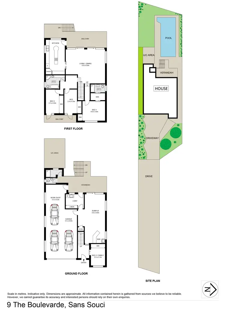 Floorplan of Homely house listing, 9 The Boulevarde, Sans Souci NSW 2219