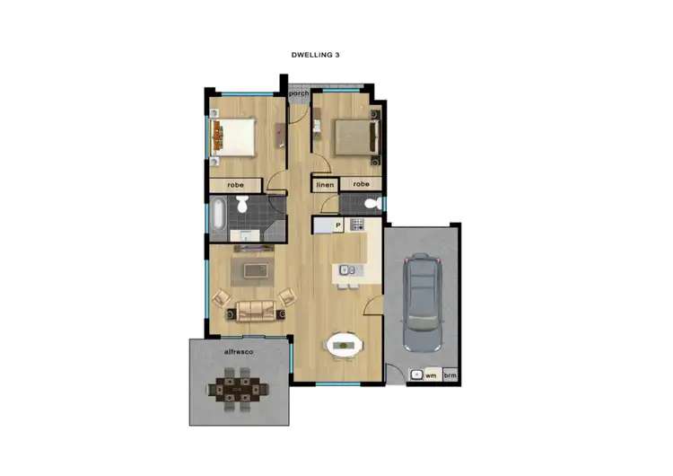 Floorplan of Homely house listing, 33B Albany Crescent, Oaklands Park SA 5046
