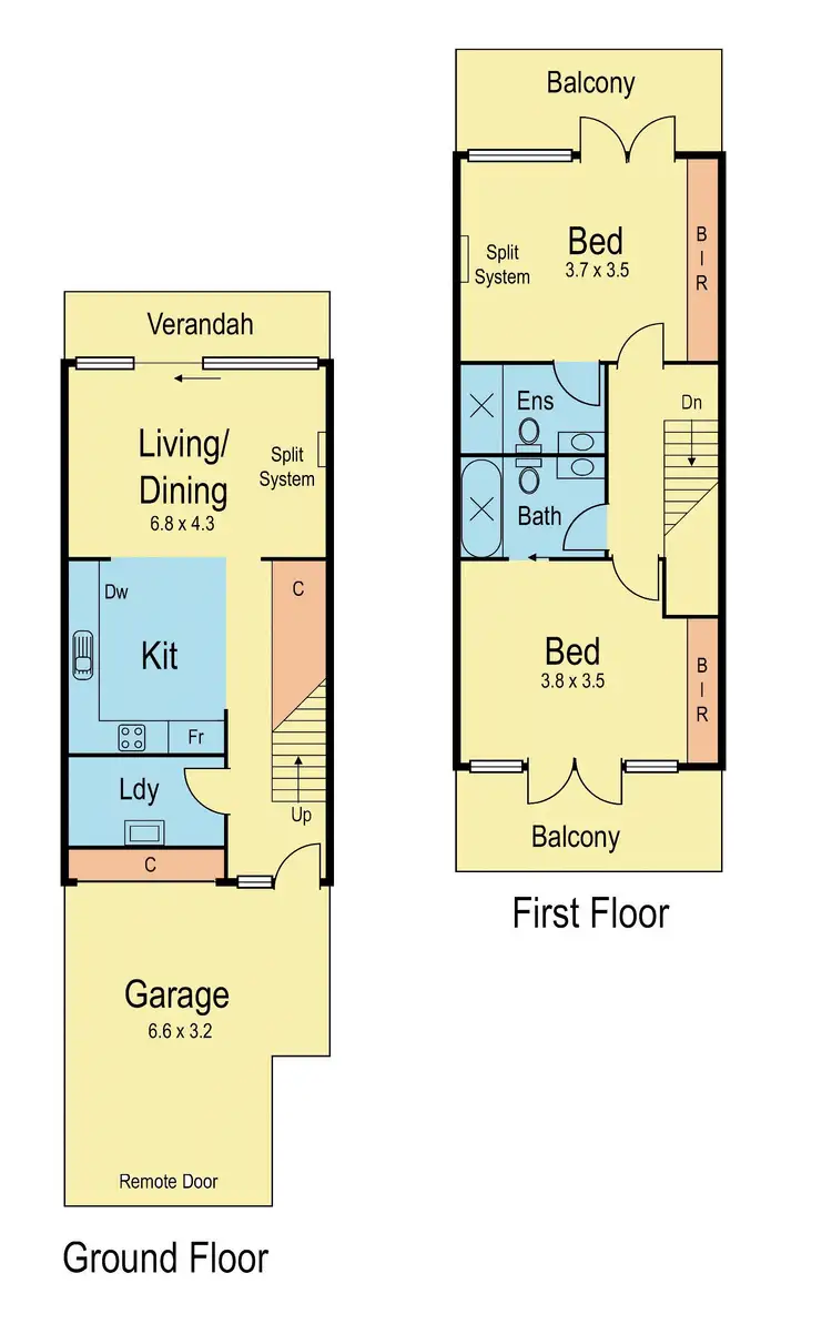 Floorplan of Homely townhouse listing, 40/9 Greg Norman Drive, Sanctuary Lakes VIC 3030