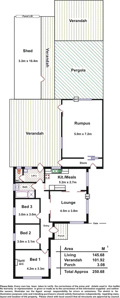 Floorplan of Homely house listing, 47A Grand Junction Road, Rosewater SA 5013