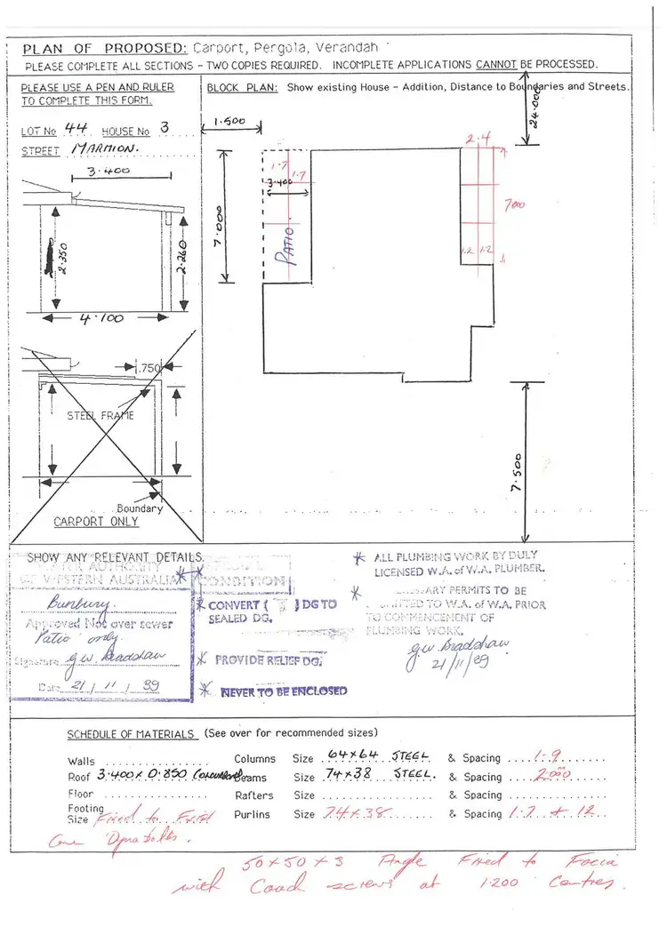 Floorplan of Homely house listing, 3 Marmion Street, East Bunbury WA 6230