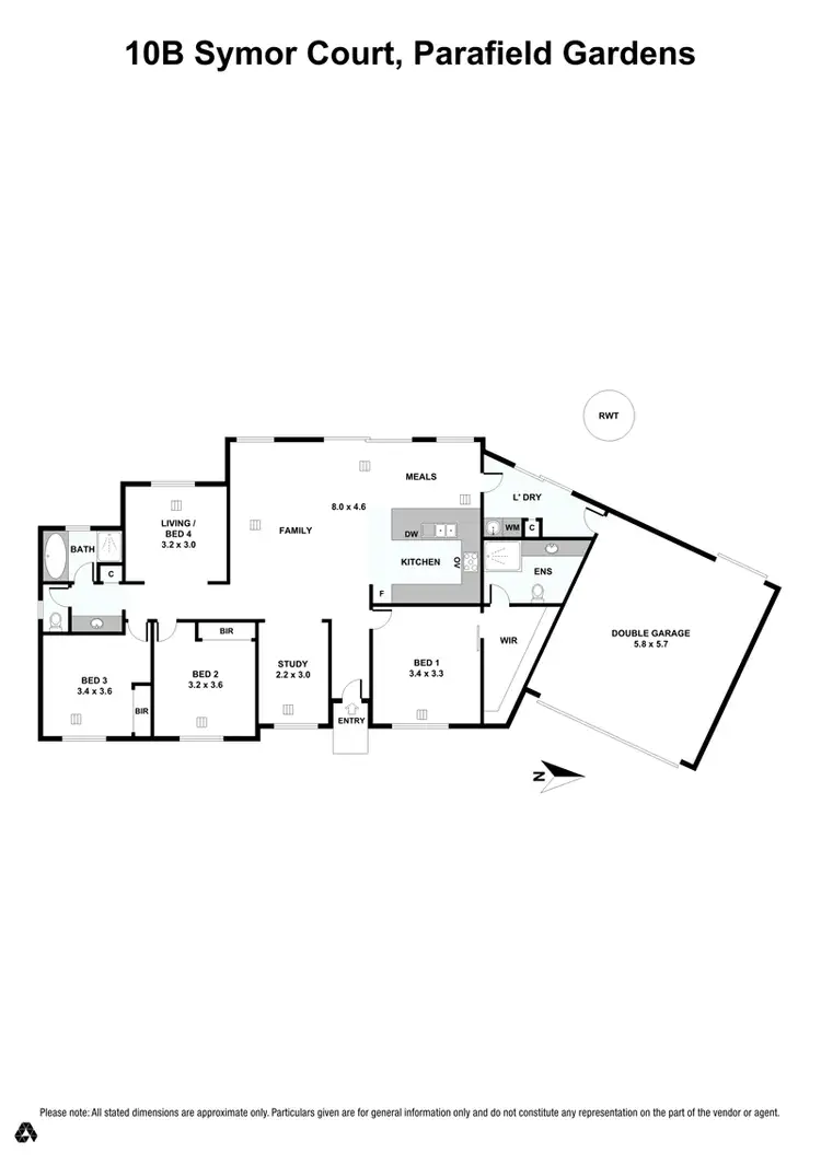Floorplan of Homely house listing, 10B Symor Court, Parafield Gardens SA 5107