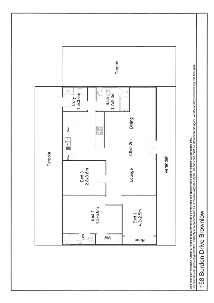 Floorplan of Homely house listing, 158 Burdon Drive, Brownlow Ki SA 5223