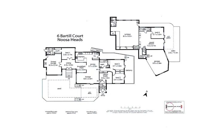 Floorplan of Homely house listing, 6 Bartill Court, Noosa Heads QLD 4567