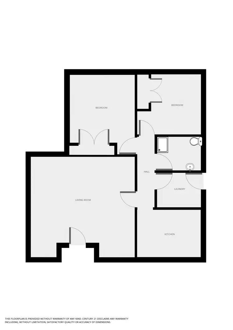Floorplan of Homely unit listing, 1/20 Percy Street, Echuca VIC 3564