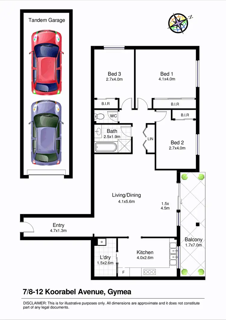 Floorplan of Homely unit listing, 7/8-12 Koorabel Avenue, Gymea NSW 2227