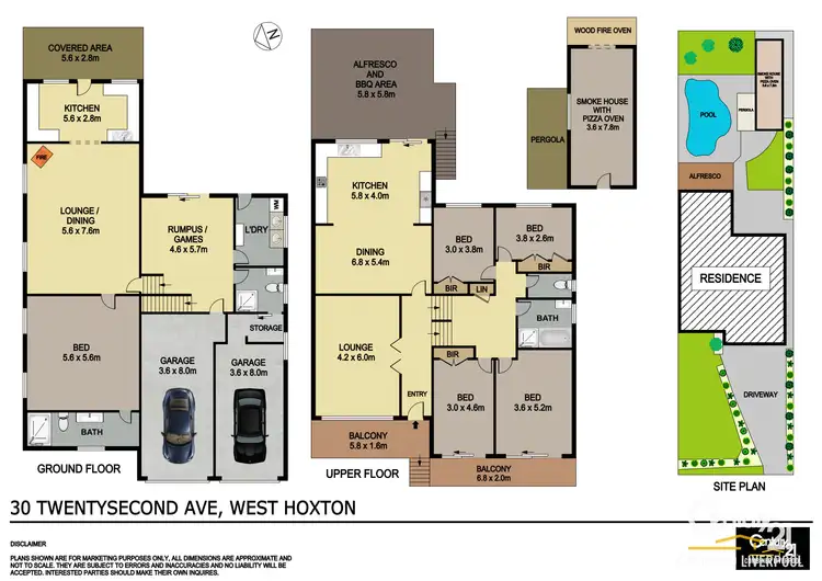 Floorplan of Homely house listing, 30 Twenty Second Ave, West Hoxton NSW 2171